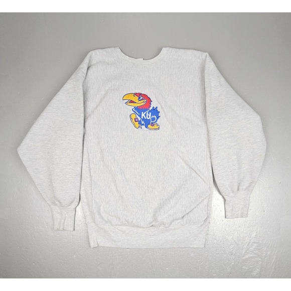 Champion Other - VTG Champion‎ KU Kansas Jayhawks Reverse Weave Sweater Mens XL Crewneck USA Made